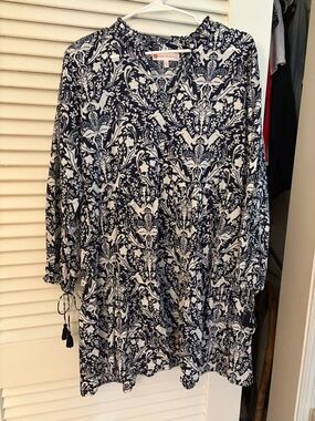 Jude Connally Navy and White Mini Dress